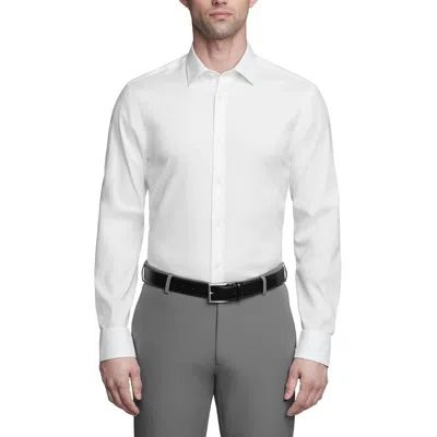 Calvin Klein Mens Collar Cotton Button-down Shirt In Brilliant White