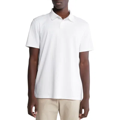 Calvin Klein Mens Collar Cotton Polo In Brilliant White