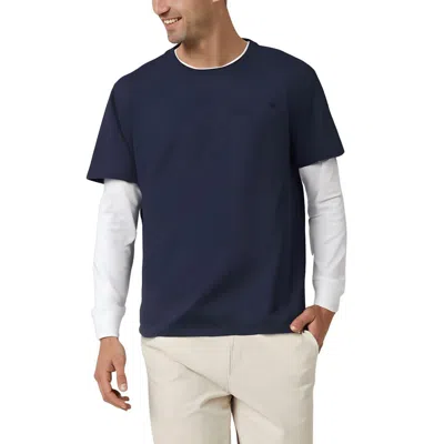 Calvin Klein Mens Cotton Crewneck T-shirt In Blue