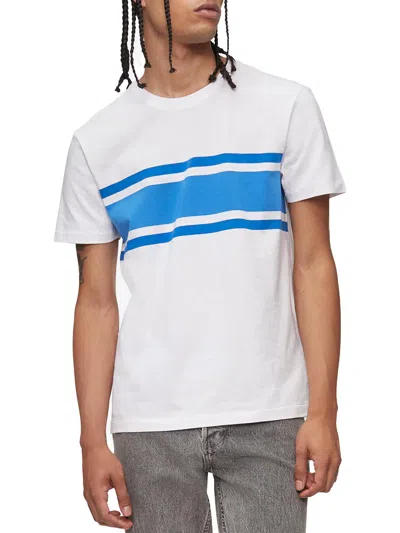 Calvin Klein Mens Cotton Printed Graphic T-shirt In White