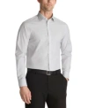 Calvin Klein Mens Dress Shirt Regular Slim Fit In White