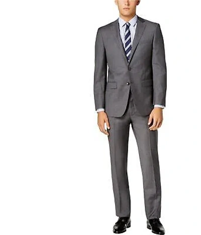 Pre-owned Calvin Klein Mens Extra Slim Formal Tuxedo In Gray