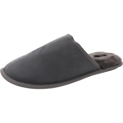 Calvin Klein Mens Faux Fur Lined Man Made Slide Slippers
