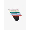 Calvin Klein Mens Glcr Mltn Pl Ylw Blk Icon-pride Jock-strap Pack Of Five Cotton-jersey Briefs Xl In Multi