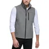 Calvin Klein Mens Heathered Polyester Outerwear Vest In Multi