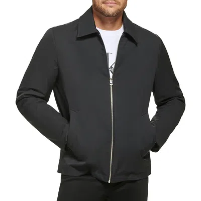 Calvin Klein Mens Lightweight Polyester Bomber Jacket In Black