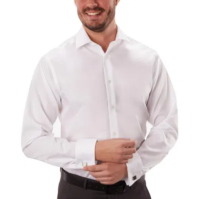 Calvin Klein Mens Non-iron Performance Button-down Shirt In White