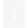 Calvin Klein Mens White Pride Lounge Cotton-jersey Muscle Tank Top