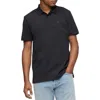 Calvin Klein Mens Short Sleeve Collar Polo In Black Beauty