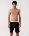 Calvin Klein Mens Sleep Shorts In Black