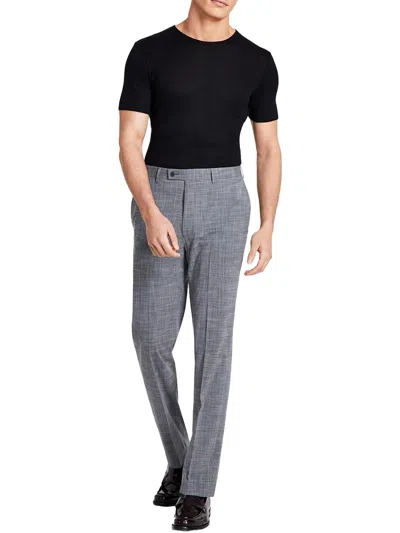 Calvin Klein Mens Slim Fit Mid Rise Dress Pants In Grey