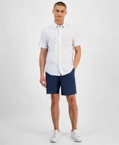 Calvin Klein Mens Supima Cotton Polo Shirt Refined Slim Fit Shorts In Capri Rose