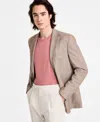 Calvin Klein Mens Slim Fit Tan Sport Coat