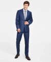 Calvin Klein Mens Slim Fit Wool Blend Stretch Suit Separates In Light Grey