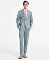 Calvin Klein Mens Slim Fit Wool Blend Suit Separates In Green