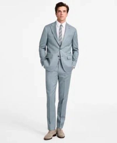 Calvin Klein Mens Slim Fit Wool Blend Suit Separates In Green