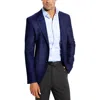 Calvin Klein Mens Textured Wool Two-button Blazer