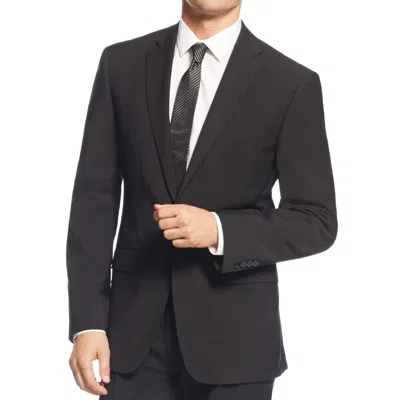 Calvin Klein Mens Wool Blend Extra Slim Fit Two-button Blazer In Black