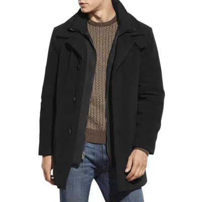 Calvin Klein Mens Wool Outerwear Coat In Black