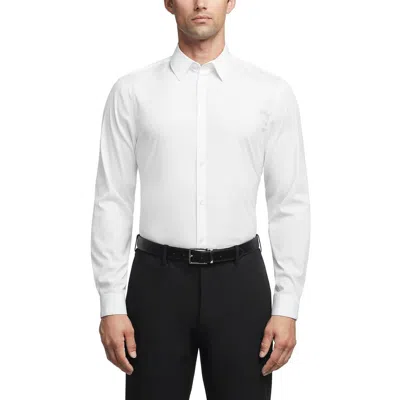 Calvin Klein Men's Tech Poplin Button-down Shirt In Brilliant White