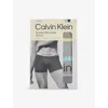 Calvin Klein Mens Yelw Stratosphere Turb Brushed Pack-of-three Stretch-woven Trunks Xl In Black