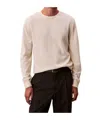 Calvin Klein Merino Wool Classic Jumper In Neutral