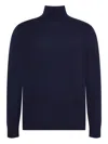 Calvin Klein Merino Wool Jumper In Blue