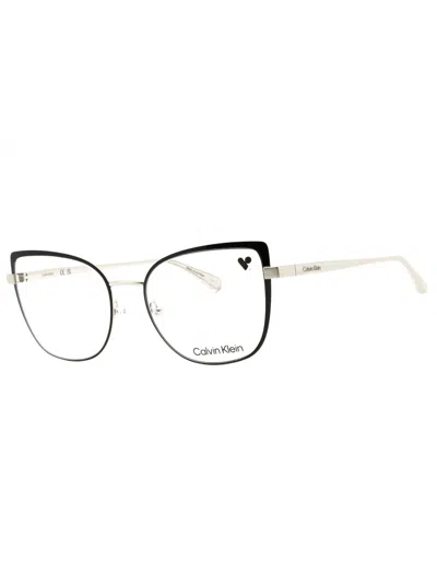 Calvin Klein Metal Cat Eye Women's Eyeglasses In Black