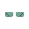Calvin Klein Green Metal Women Sunglass In Green