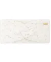 Calvin Klein Metallic Knit Headband In White