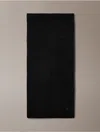 Calvin Klein Metallic Knit Scarf In Black