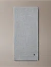 Calvin Klein Metallic Knit Scarf In Gray