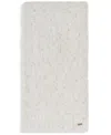 Calvin Klein Metallic Knit Scarf In Gray