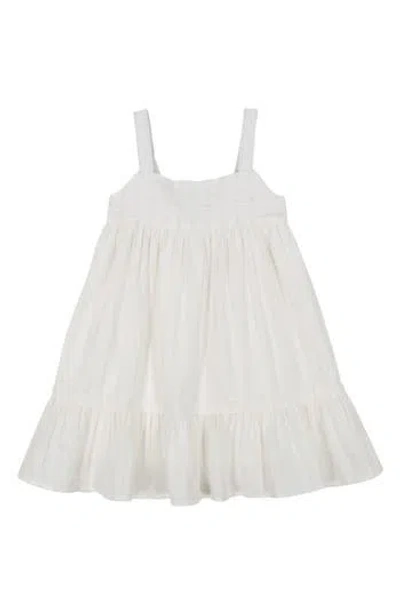 Calvin Klein Metallic Stripe Babydoll Dress