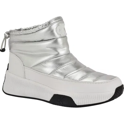 Calvin Klein Mhyla Bootie In Silver