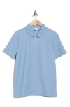 Calvin Klein Mico Waffle Polo In Blue
