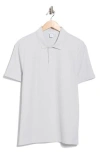 Calvin Klein Mico Waffle Polo In Gray