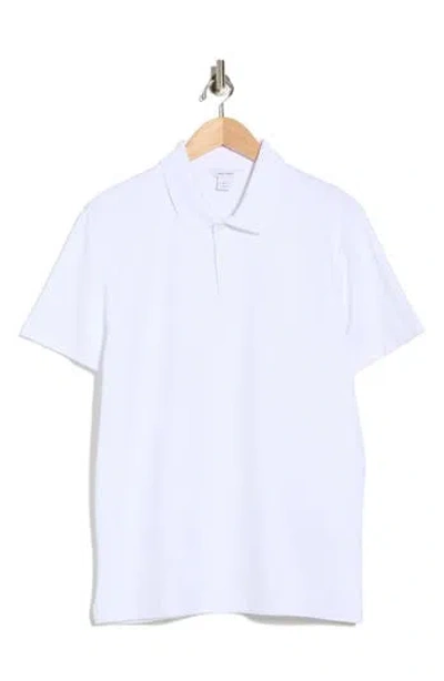 Calvin Klein Mico Waffle Polo In White