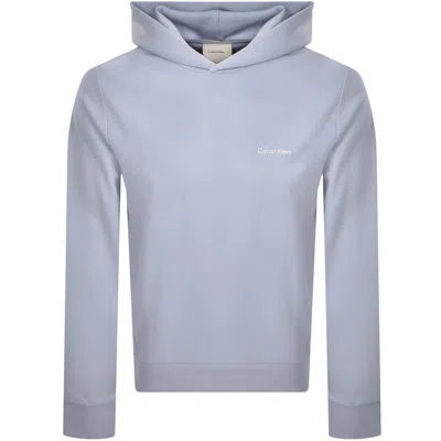 Calvin Klein Micro Logo Repreve Hoodie Blue