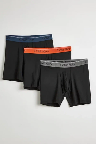 Calvin Klein Micro Stretch Boxer Brief 3-pack In Black, Men's At Urban Outfitters