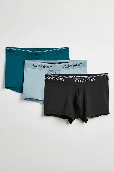 Calvin Klein Micro Stretch Boxer Brief 3-pack In Sky, Men's At Urban Outfitters In Multi