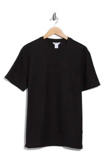 Calvin Klein Micro Waffle T-shirt In Black