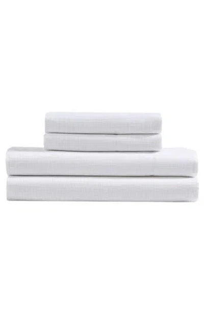Calvin Klein Microdot Grid 300 Thread Count Cotton Sateen Sheet Set