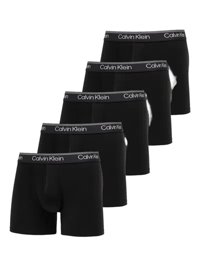 Calvin Klein Microfiber Stretch Boxer Brief In Black