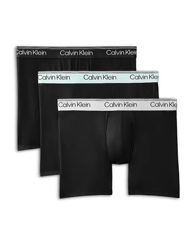 Calvin Klein Icon Cotton Stretch 3 Pack Boxer Briefs In Black | ModeSens