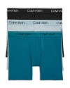 Calvin Klein Microfiber Stretch Wicking Boxer Briefs, Pack Of 3 In N2k Arona/
