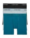 Calvin Klein 3-pack Low Rise Microfiber Stretch Boxer Briefs In Nk Arona/