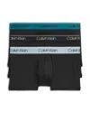 Calvin Klein Microfiber Stretch Wicking Low Rise Trunks, Pack Of 3 In Nl Black