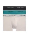 Calvin Klein 3-pack Low Rise Microfiber Stretch Trunks In Psb Black/