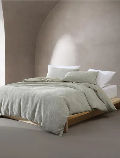 Calvin Klein Microwaffle Duvet Set In Gray